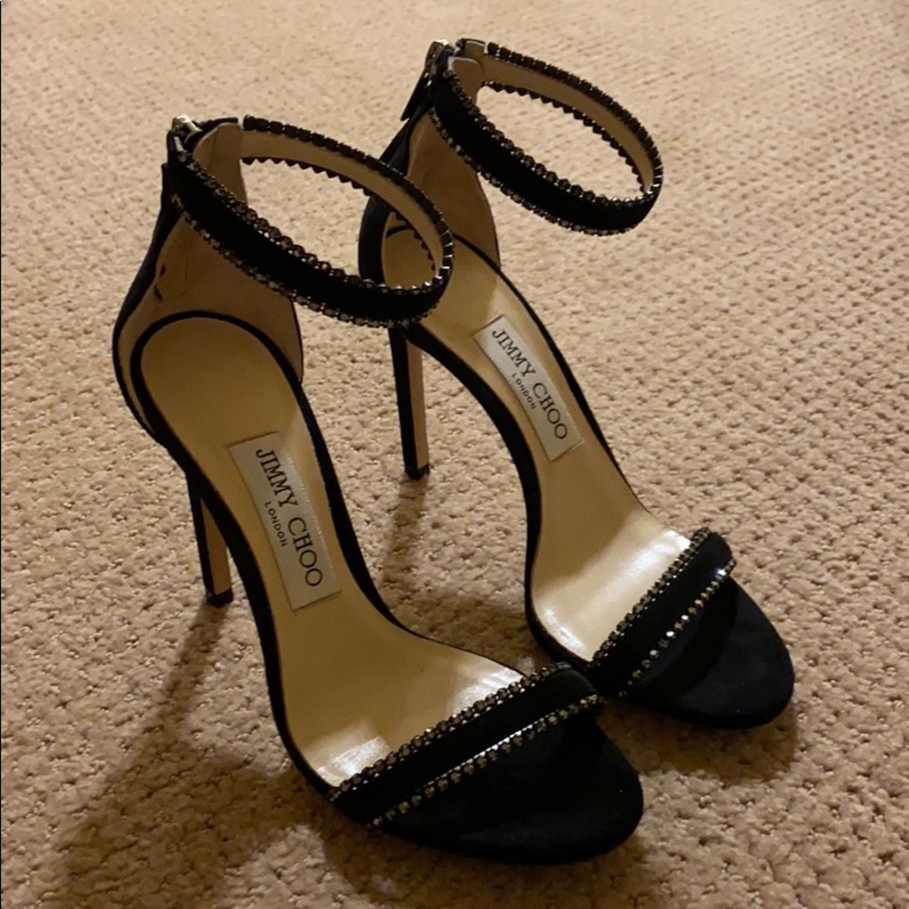 Jimmy Choo Dochas Embellished Ankle Strap Sandal